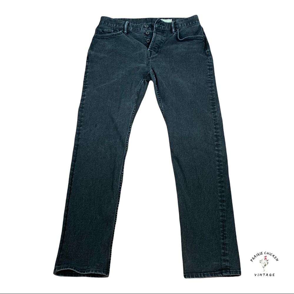 All Saints Carter Jeans size 30UK (smaller than US), Black, Button Fly Allsaints